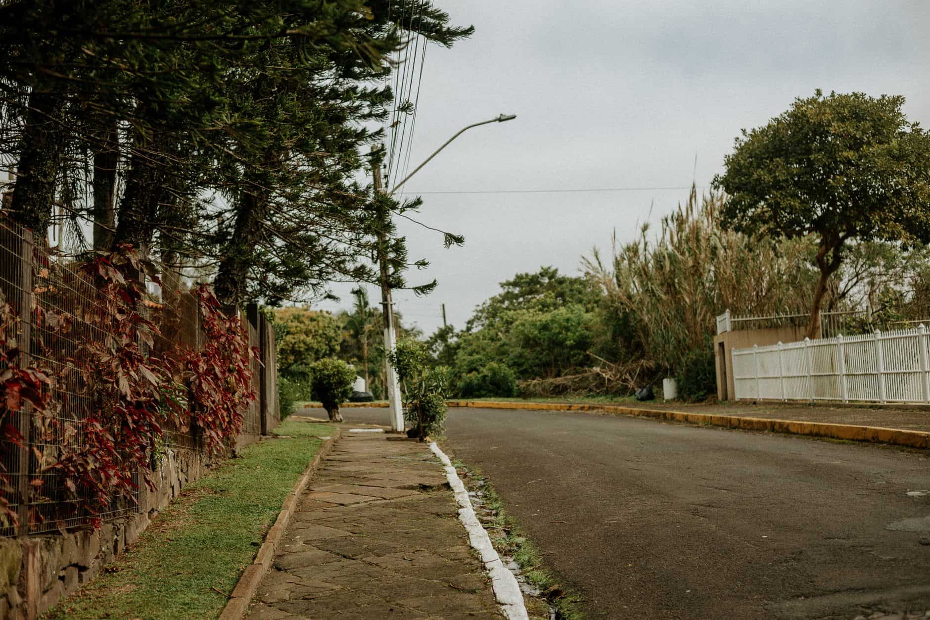 quiet neighborhood morning