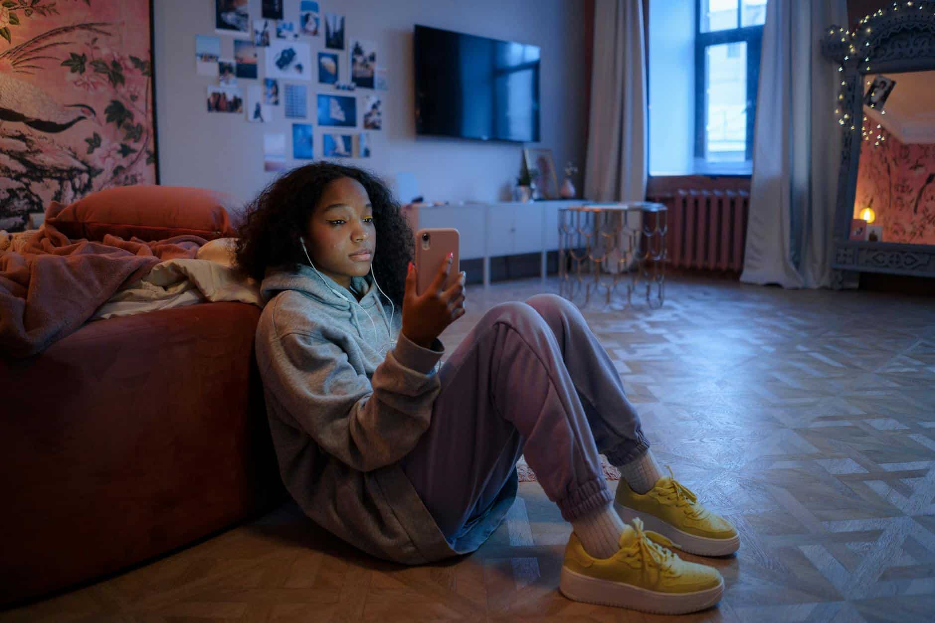 teenager alone home