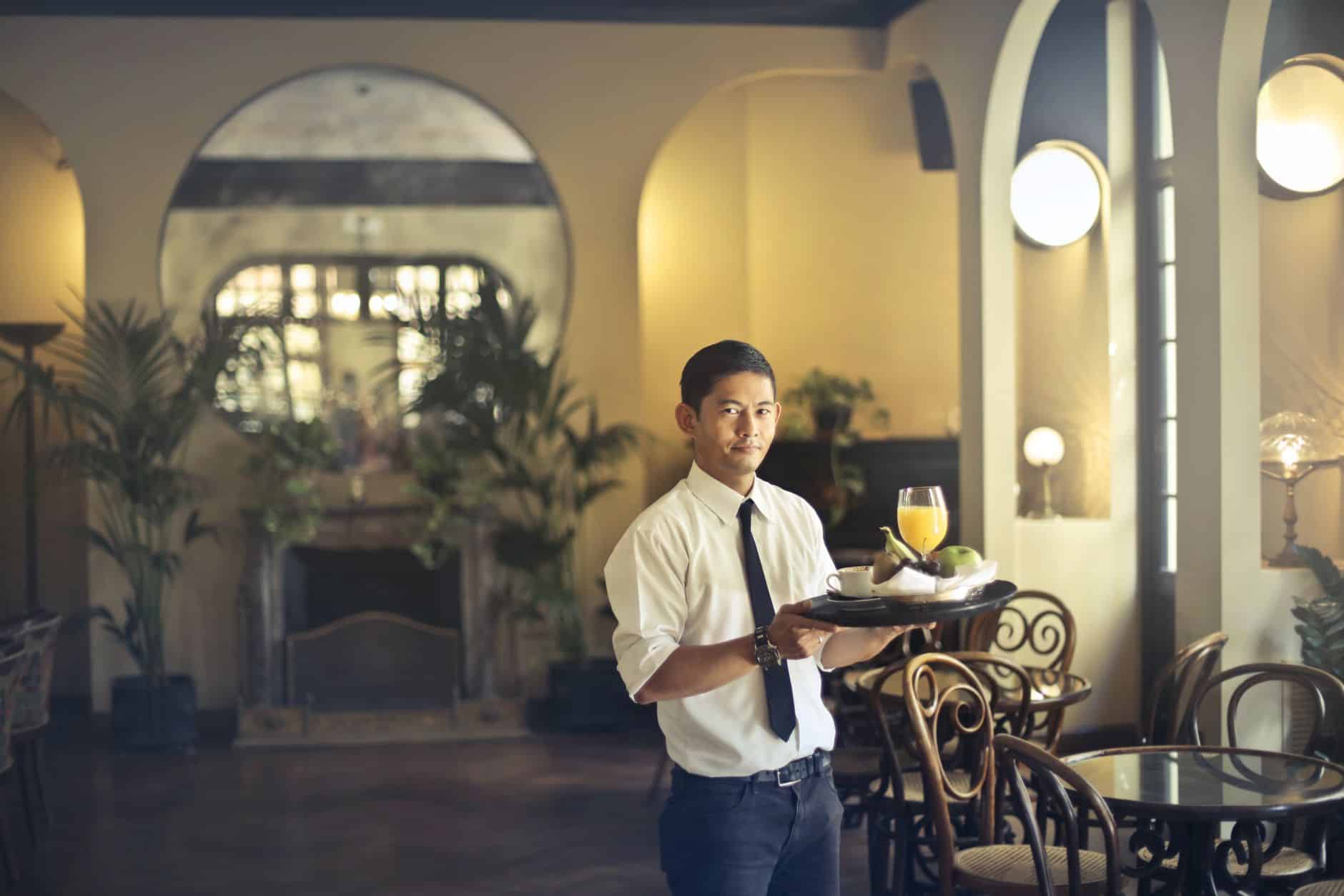 restaurant waiter developing country