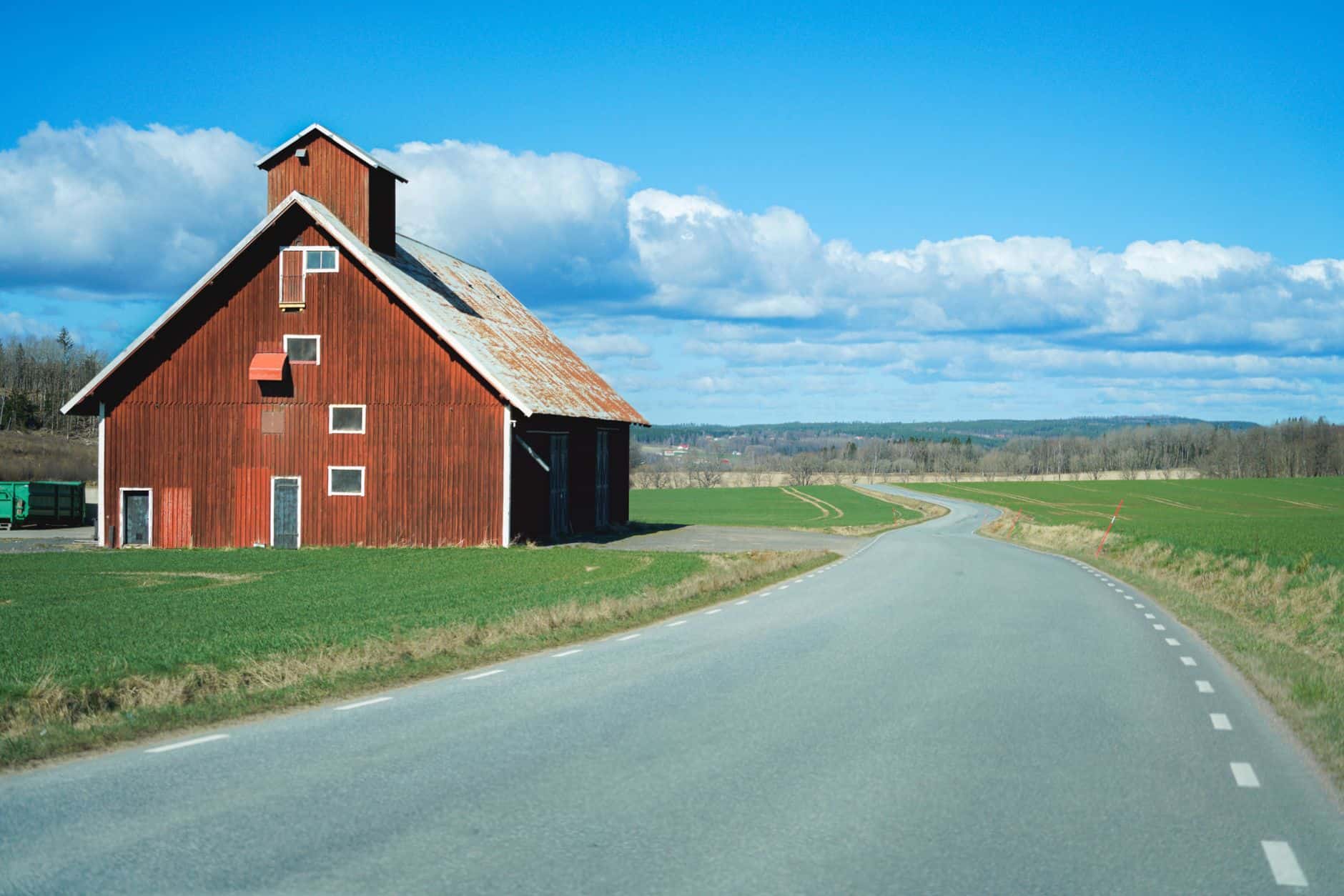 American countryside road