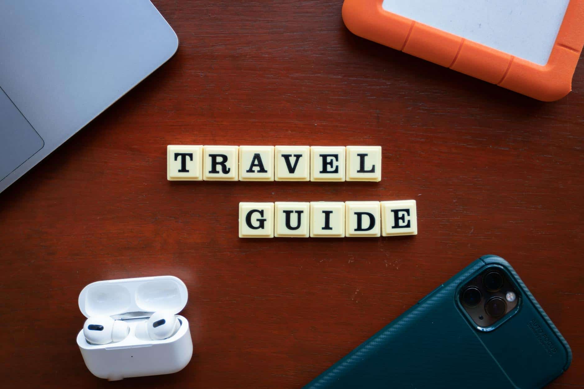 travel planning laptop