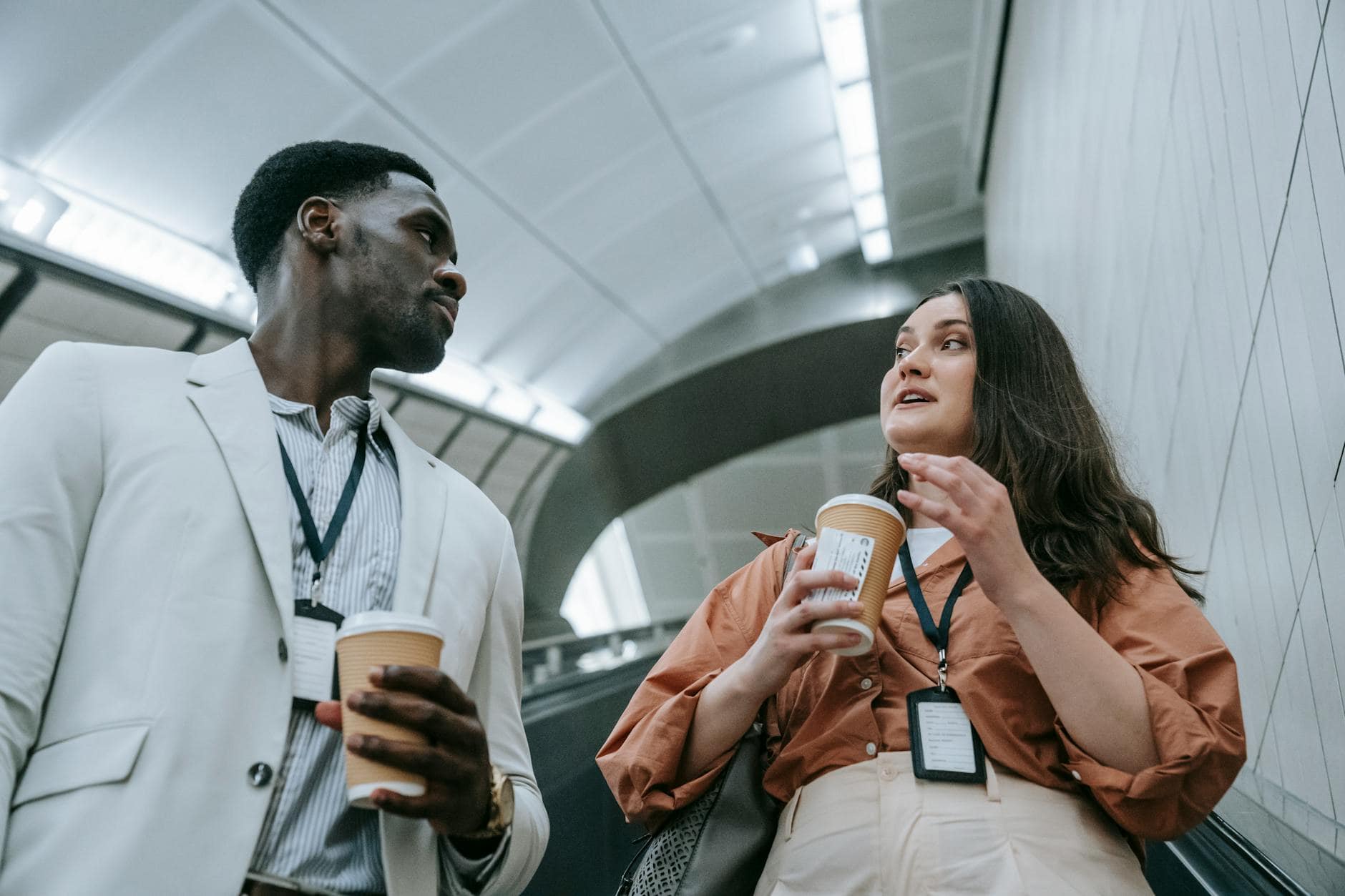 travelers meeting conversation