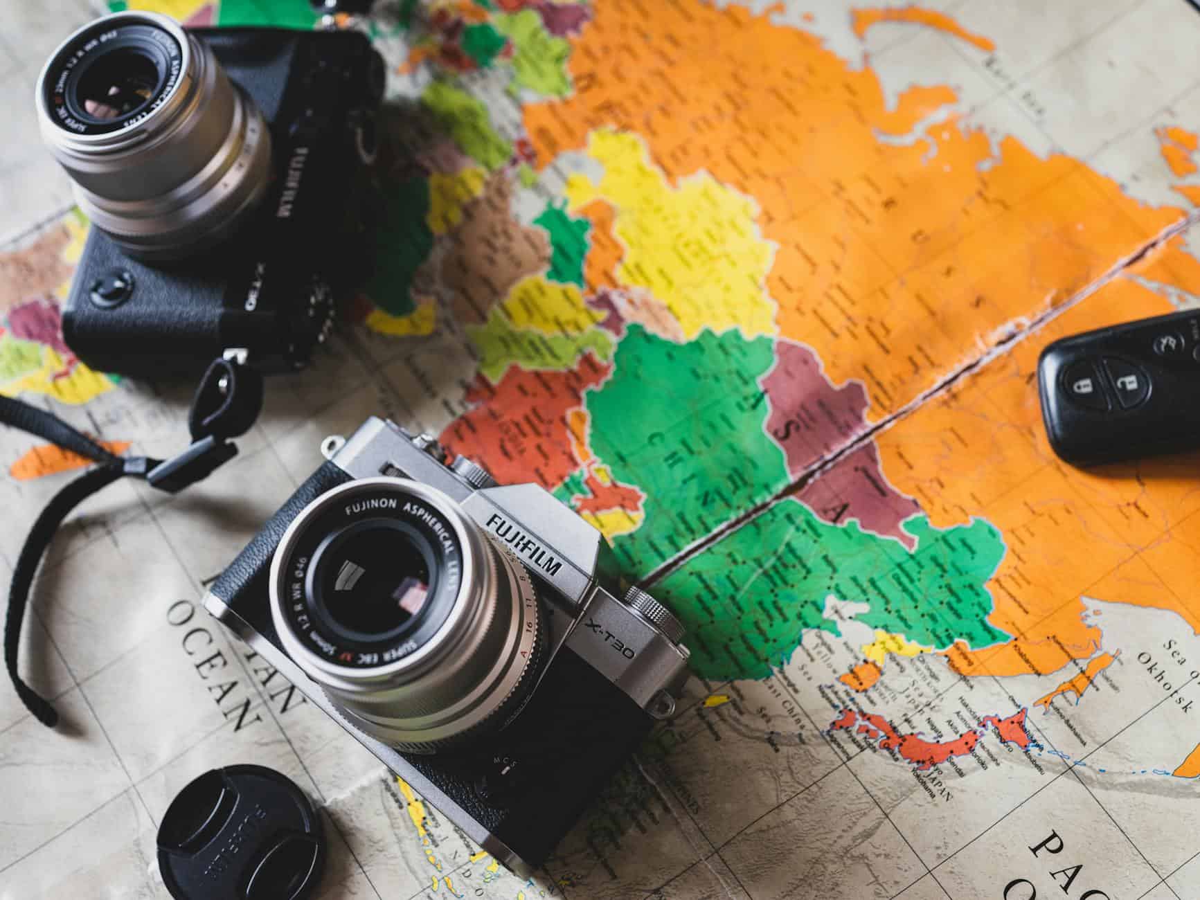 camera travel adventure