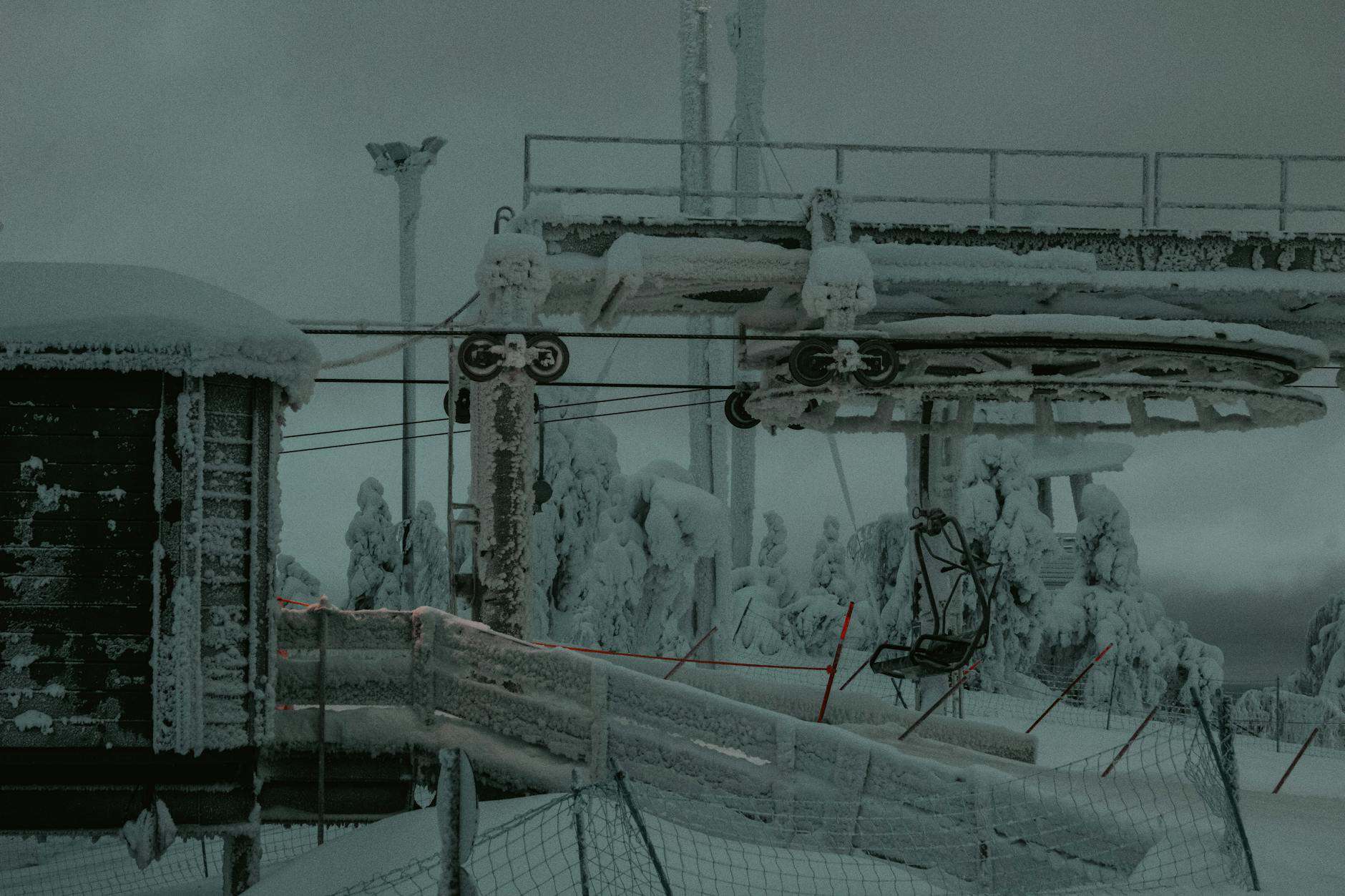 empty ski resort