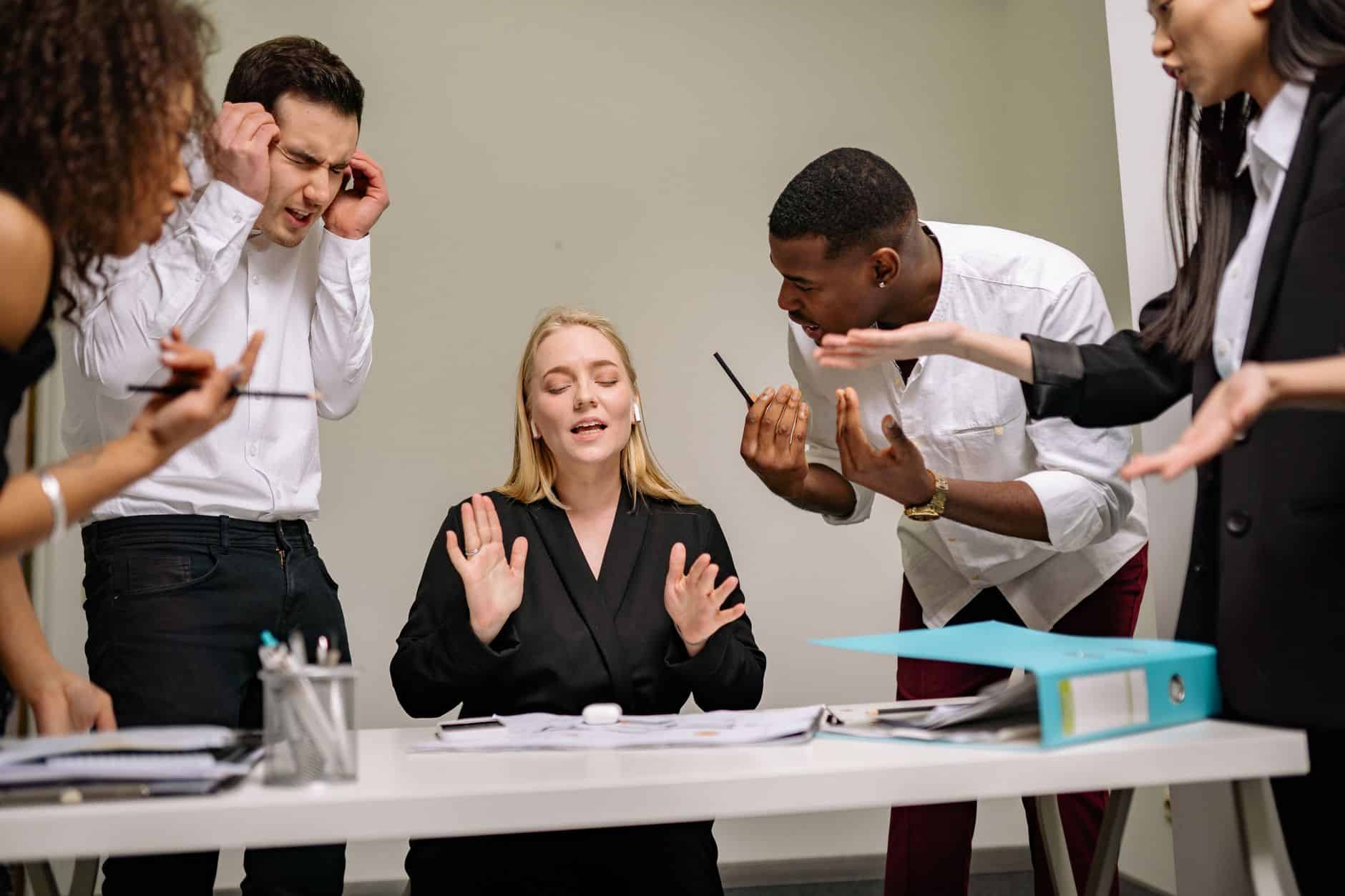 group stress conflict research