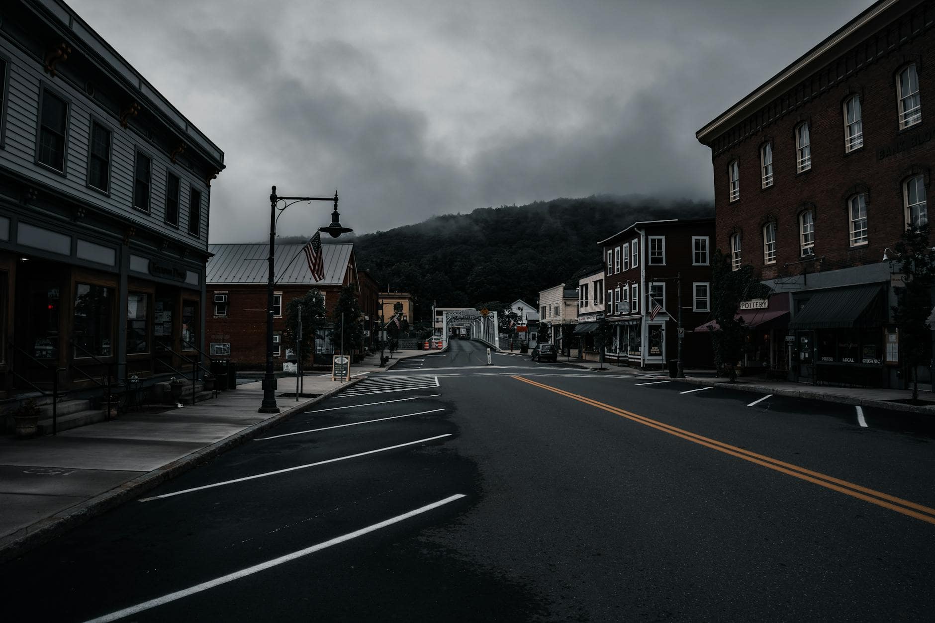 small town quiet street