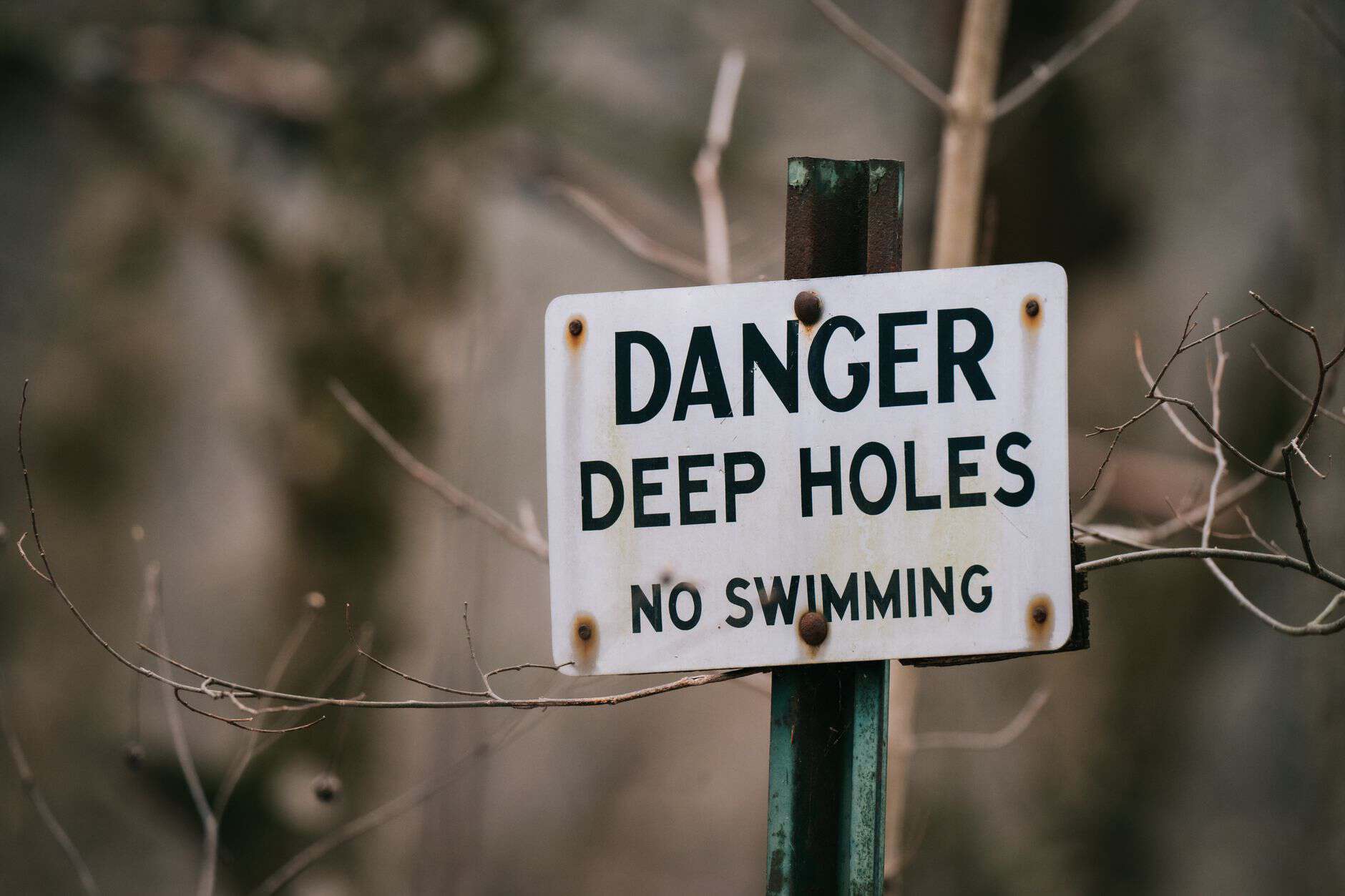 danger warning sign nature