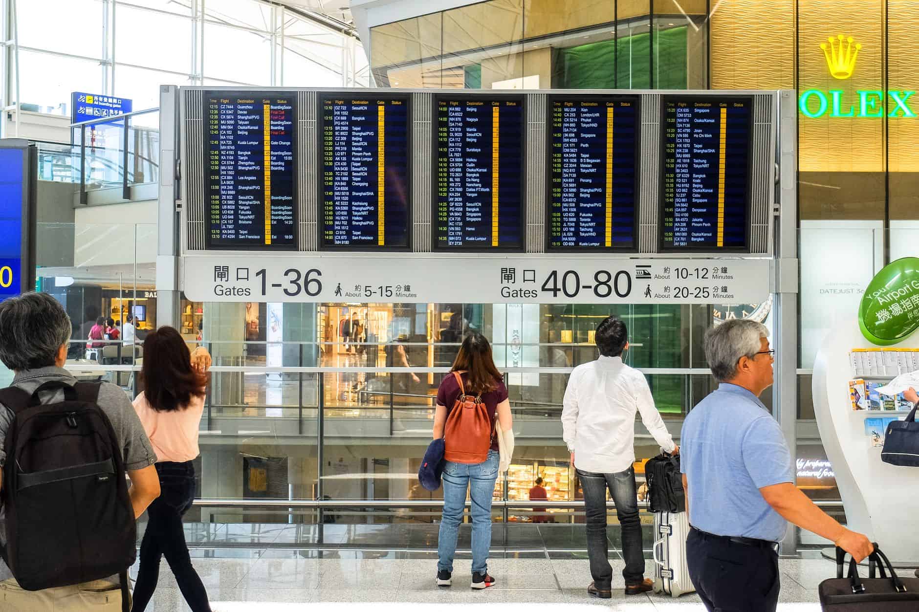 airport departure gate