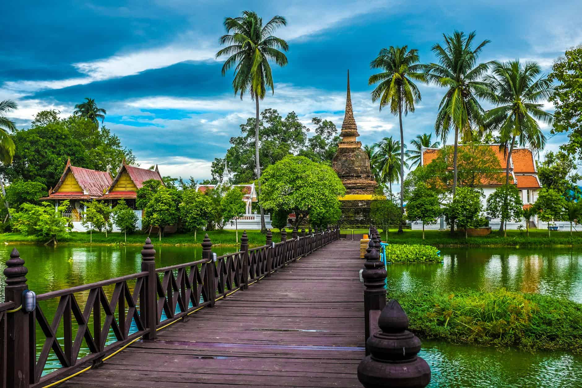 pier in tropical resort