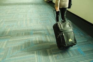Frequent flyer lounge with elite status travelers