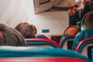 Airplane cabin long flight