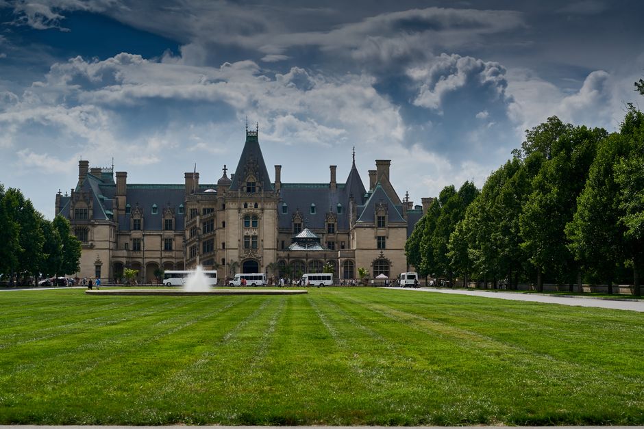 Biltmore Estate grounds near Asheville North Carolina