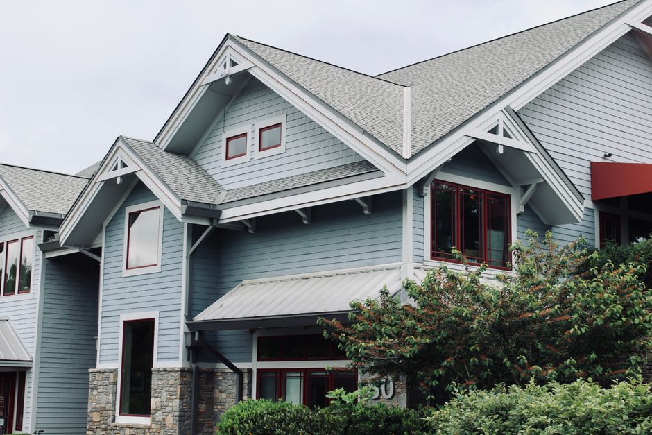 Residential neighborhood homes in Asheville North Carolina