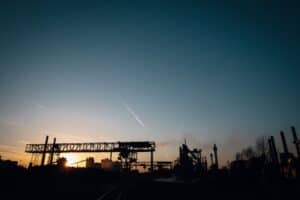 Former steel mill site in Youngstown Ohio