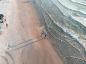 Texas Gulf Coast beach at Port Aransas