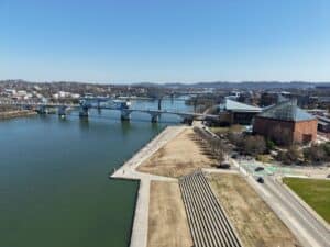 Chattanooga Tennessee riverfront and skyline