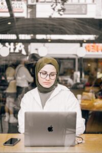digital nomad laptop cafe travel work