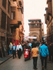 Egypt Cairo street market travel scene