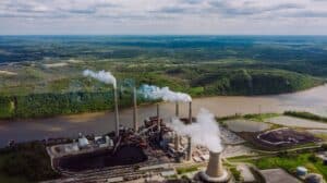 Closed factory building in Lordstown Ohio Mahoning Valley