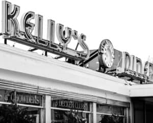 Classic stainless steel diner exterior in New Jersey