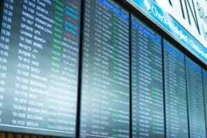 Detailed travel itinerary schedule with multiple activities