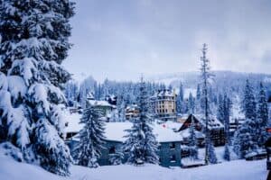 Seasonal ski resort employee housing dormitory