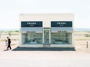 Prada Marfa art installation in the West Texas desert