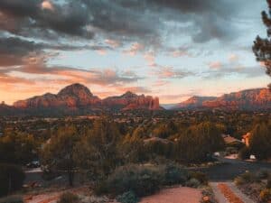 Undeveloped red rock land surrounding Sedona city limits