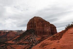 Hikers on a trail near Sedona vortex site