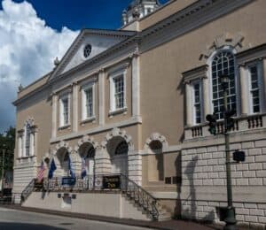 Horse-drawn carriage tour through historic Charleston