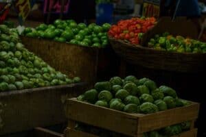 New Mexican food with red and green chile