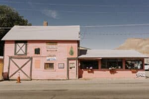 Grocery store interior in a Colorado mountain town