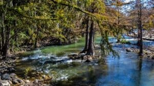 Blue Hole swimming area near Wimberley Texas