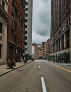Lawrenceville neighborhood street in Pittsburgh