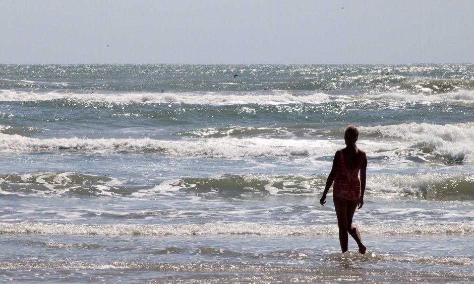Beach and dunes at Port Aransas Texas