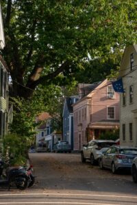 Historic downtown Portsmouth New Hampshire waterfront