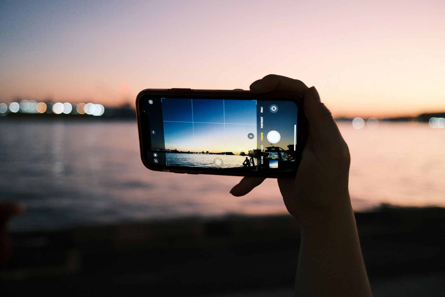 Smartphone camera settings for travel photography