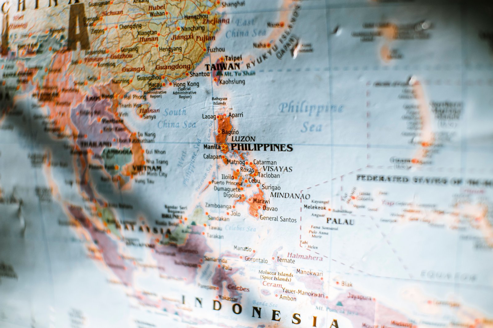 southeast asia travel map
