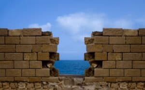 Luxury resort contrasted with local infrastructure in a developing tourist destination