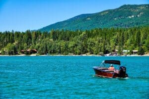 Whitefish Lake shoreline homes Montana