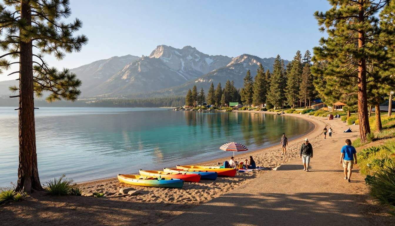 Lake Tahoe travel scene