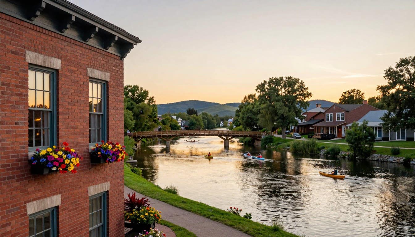 Midwest river towns