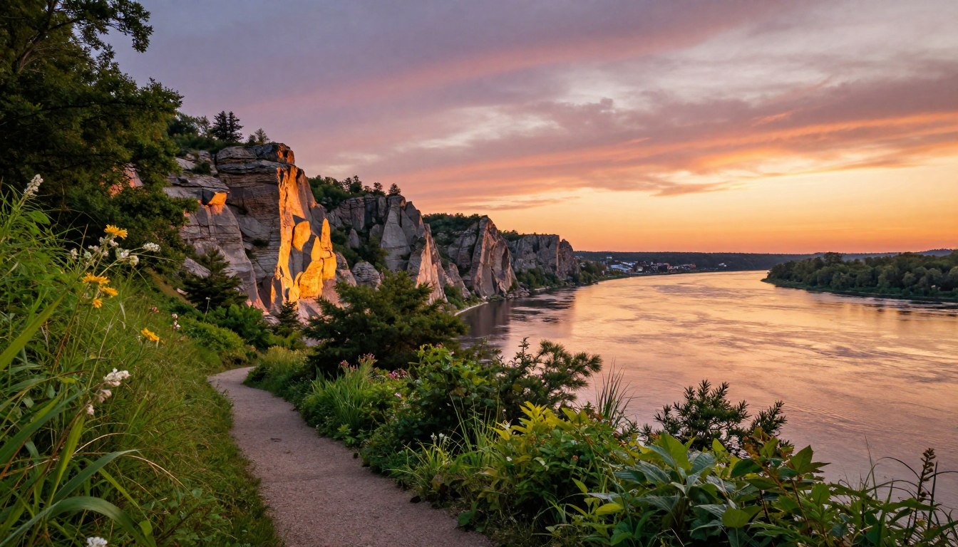 Red Wing Minnesota river bluffs