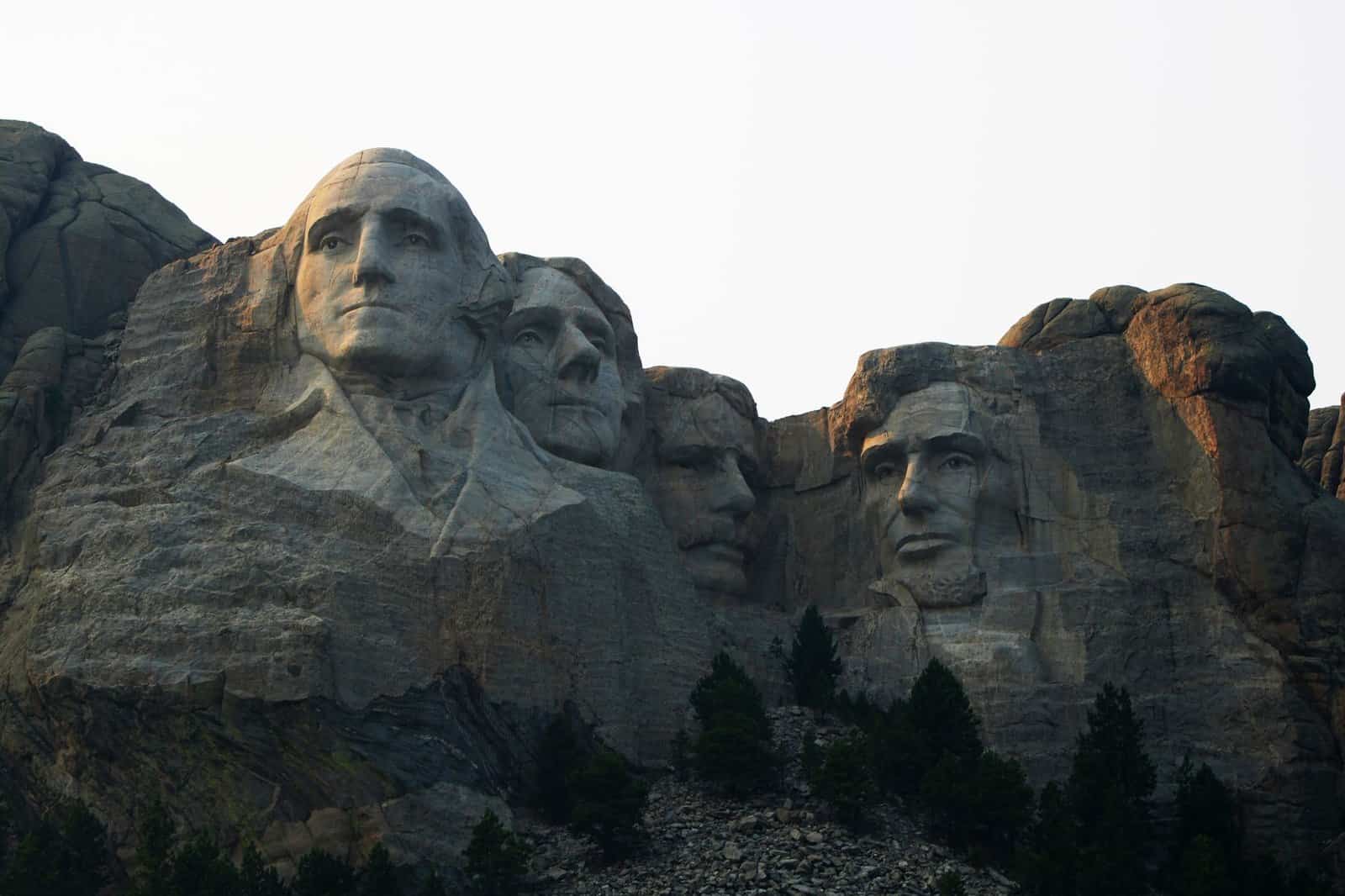 Explore the grandeur of Mount Rushmore showcasing American presidents carved into granite.