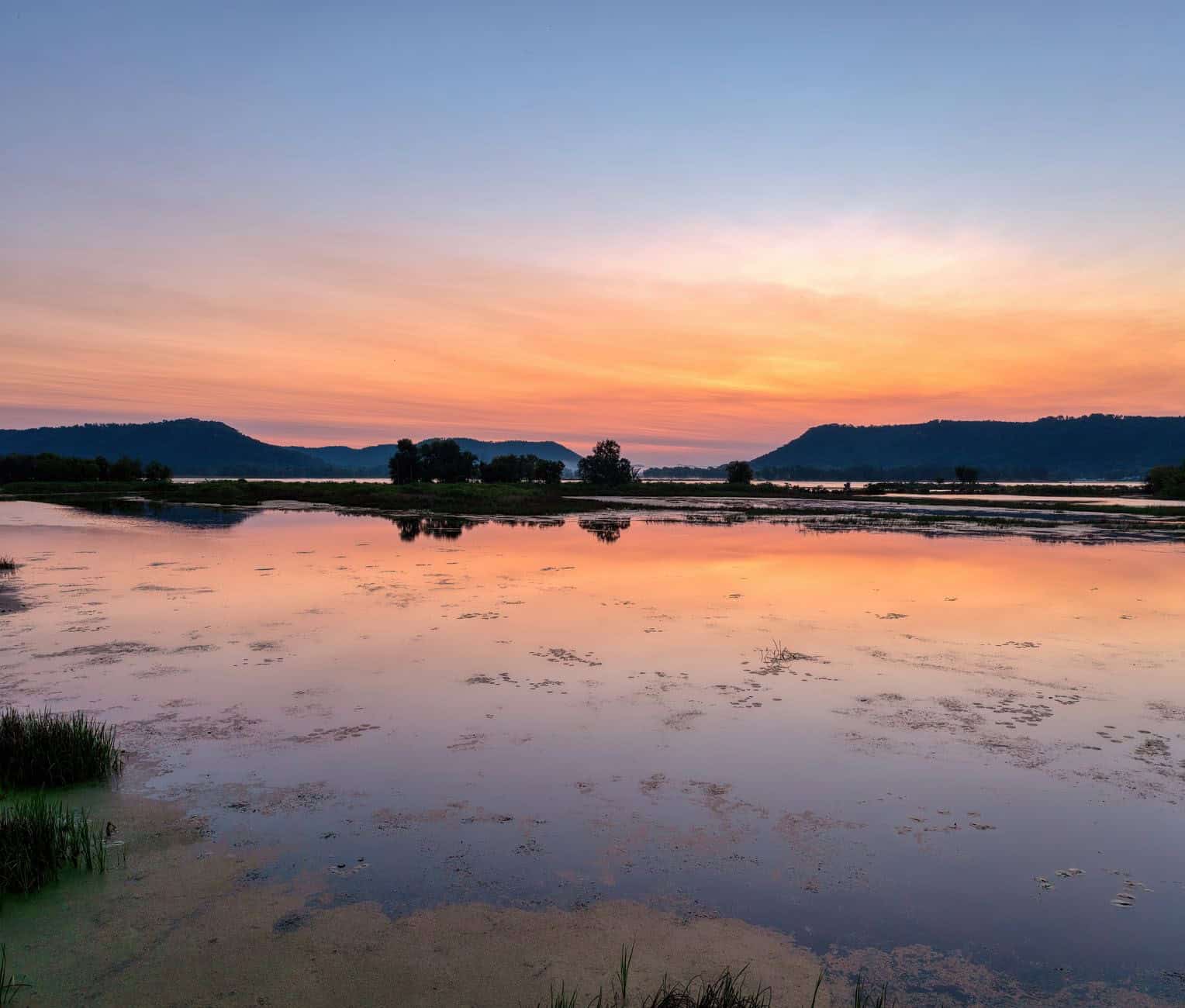 View connected to Arkansas River Delta