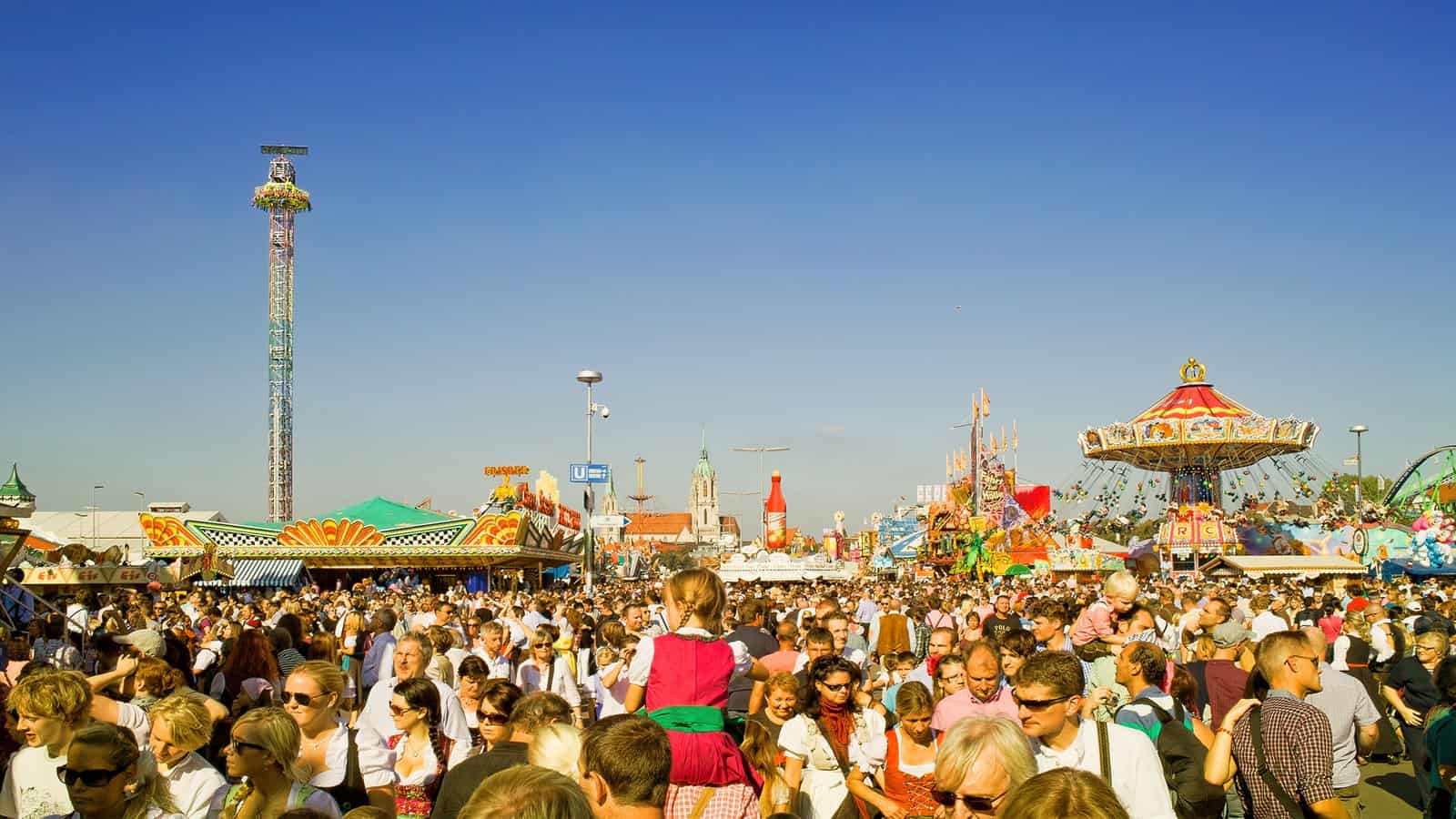 Crowded tourist destination overwhelmed by visitors