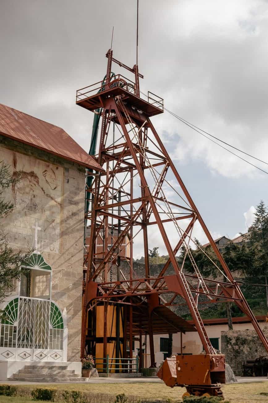 Explore the historical mining architecture in Mineral del Monte, Mexico. Perfect for cultural and tourism content.