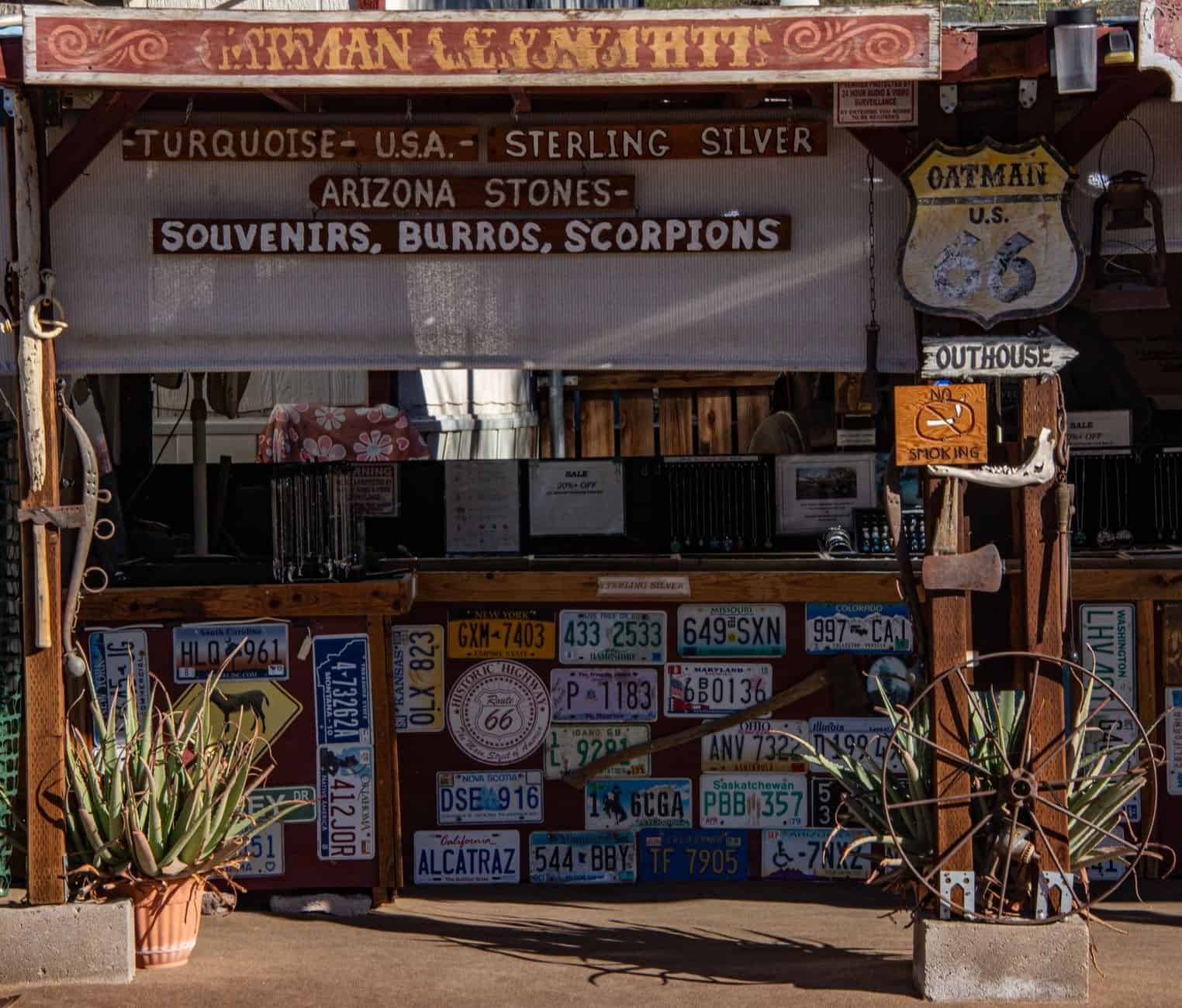 Colorful hillside buildings and staircases in historic Bisbee Arizona