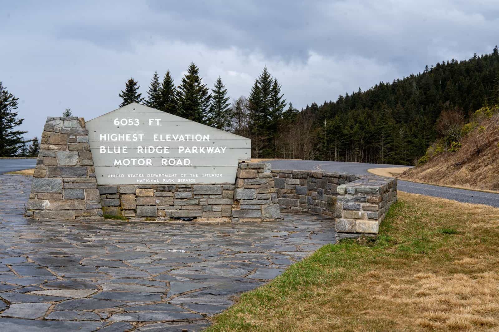 Blue Ridge Parkway travel scene