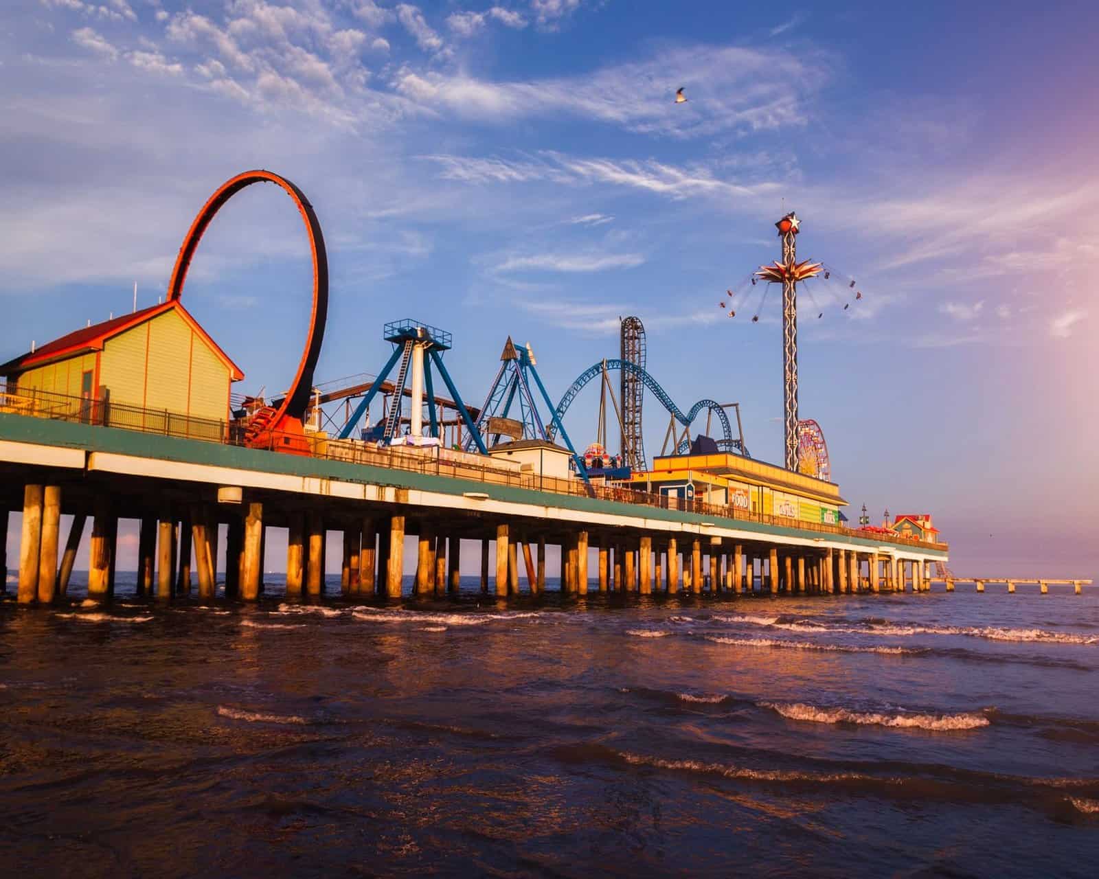 Galveston Island, Texas travel scene